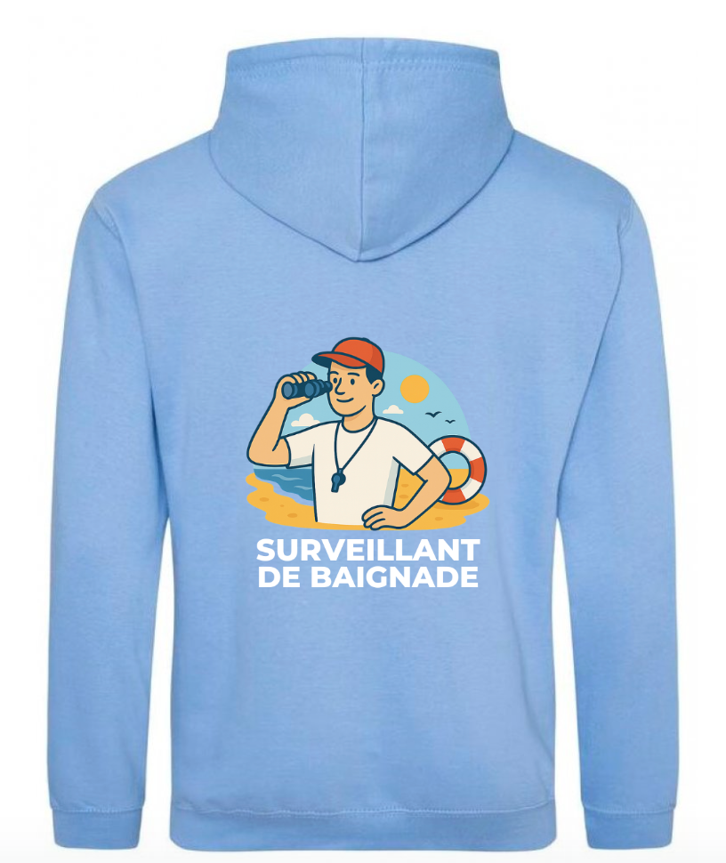 Sweat à capuche - Surveillant de baignade