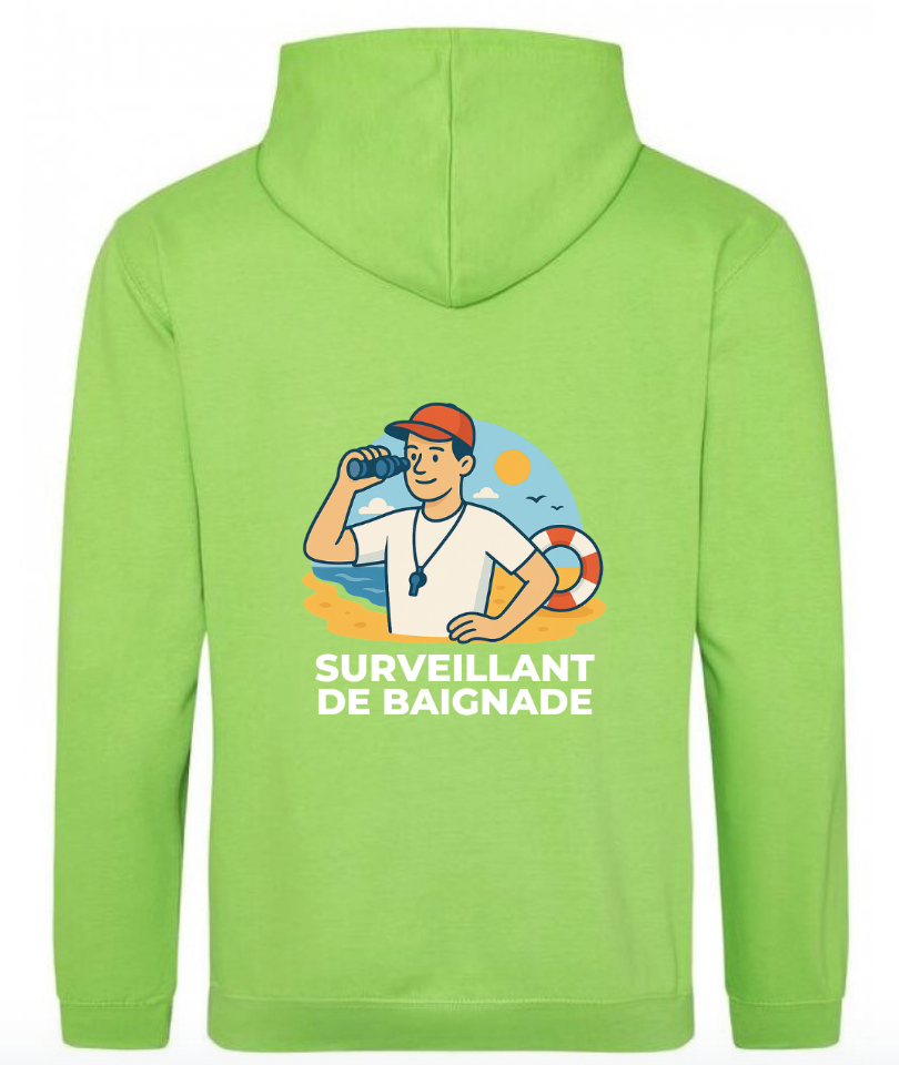 Sweat à capuche - Surveillant de baignade